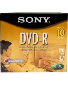 Sony DVD-R Jewel (10 Pack) (Discontinued by Manufacturer)