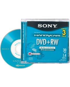 Sony 8cm DVD plus RW with Hangtab 3 Pack (Discontinued by Manufacturer)