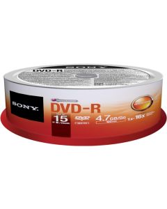 Sony DVD-R (15 pk Spindle)
