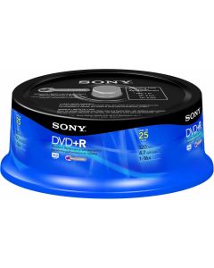 Sony 25DPR47RS4 DVD+R Recordable (25 Disc Spindle)